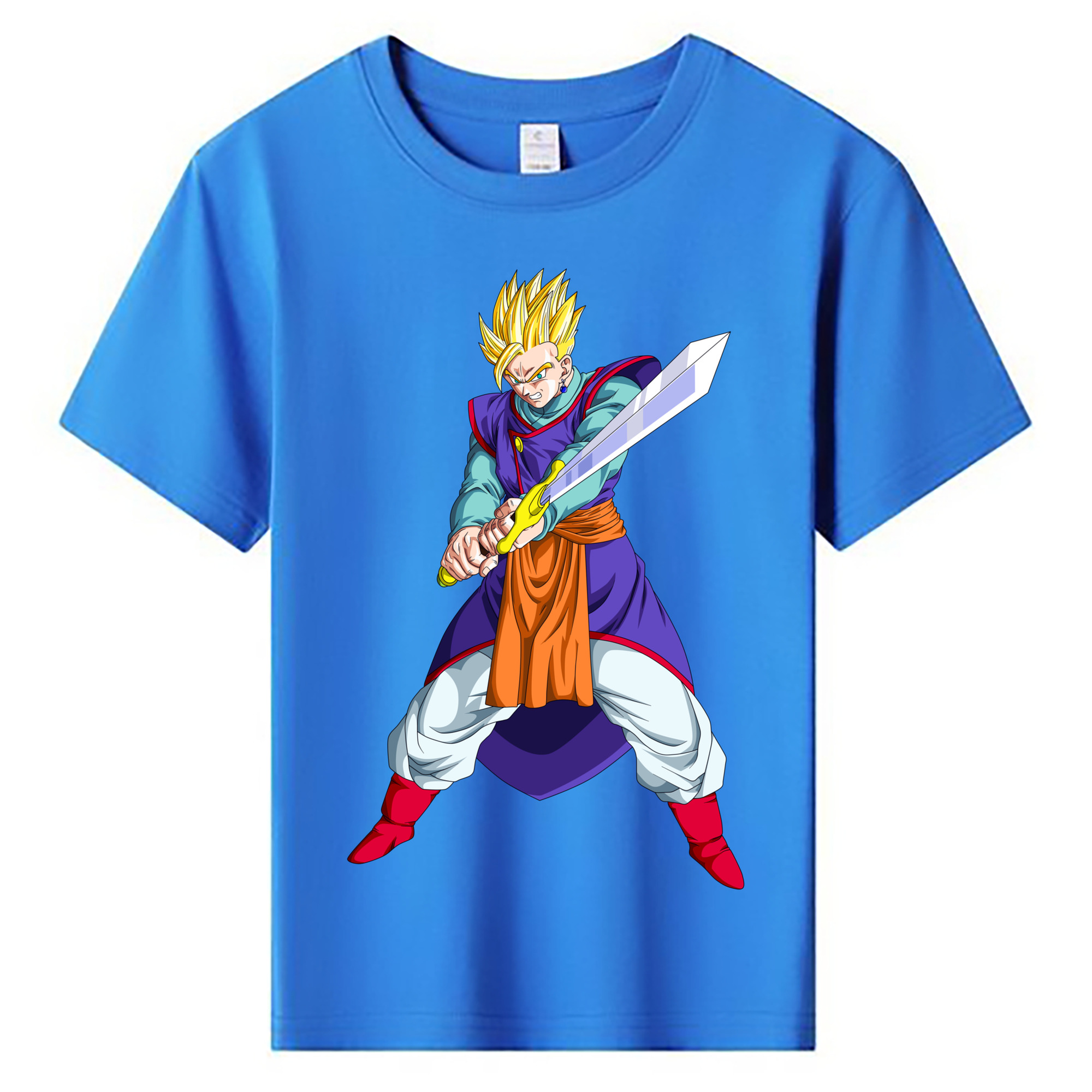 （画像用） ドラゴンボール 孫 悟飯（そんごはん）DRAGON BALL Son Gohan 綿100％キッズTシャツ（フロントプリント）